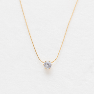 Clear Rhinestone on Yellow Gold Chain