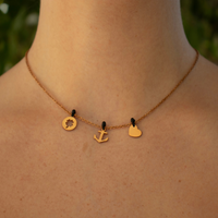 Story Necklace on Rose Gold Chain