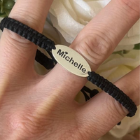 Personalized Oval Charm Bracelet