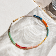 Natural Faceted Gemstone Necklace