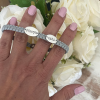 Elegant Oval Discs on Box Knot Cord