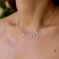 Letter Cascade Necklace