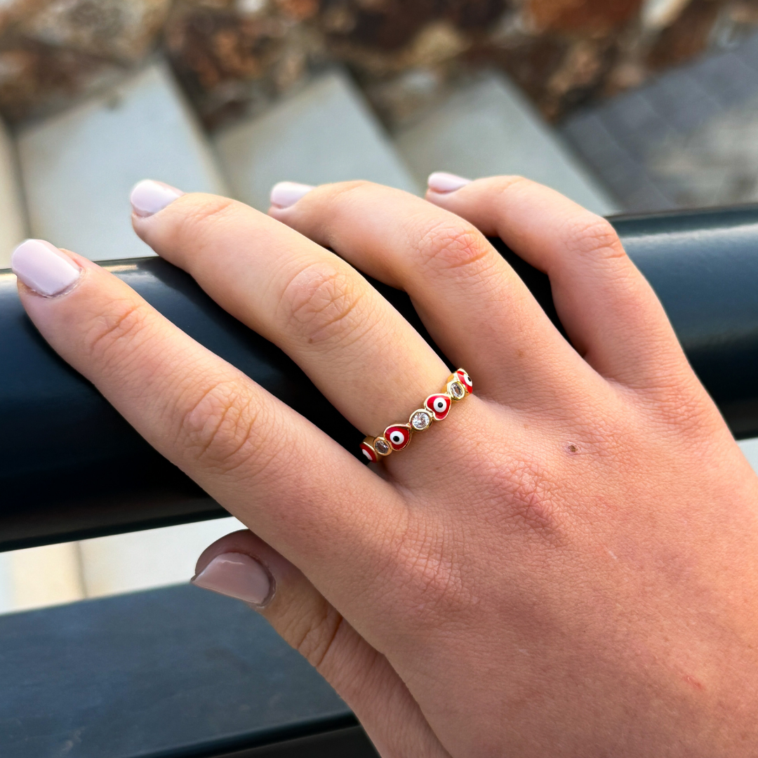 Red Evil Eye Ring