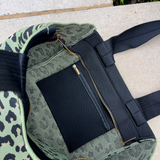 Green Leopard Print Bag