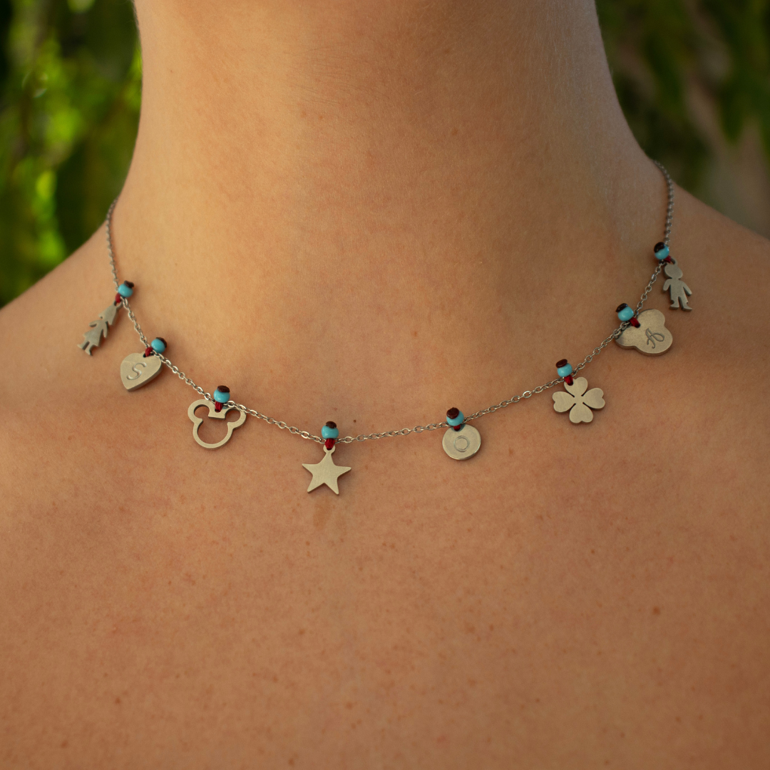 Story Necklace on Silver Chain