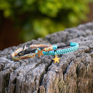 Star Charm on Box Knot Cord