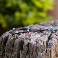 Star of David on Black Plain Cord