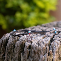 Star of David on Black Plain Cord