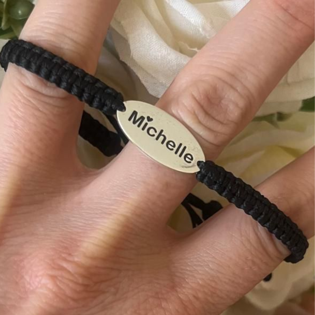 Personalized Oval Charm Bracelet