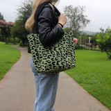 Green Leopard Print Bag