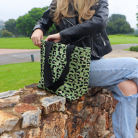 Green Leopard Print Bag