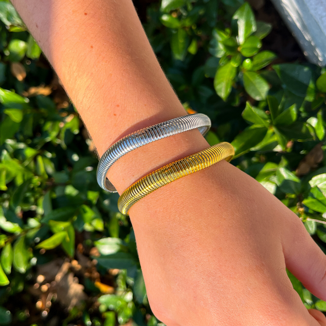 Metallic Tube Bangles