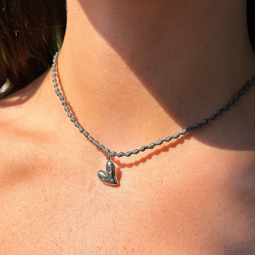 Heart Pendant with Diamanté