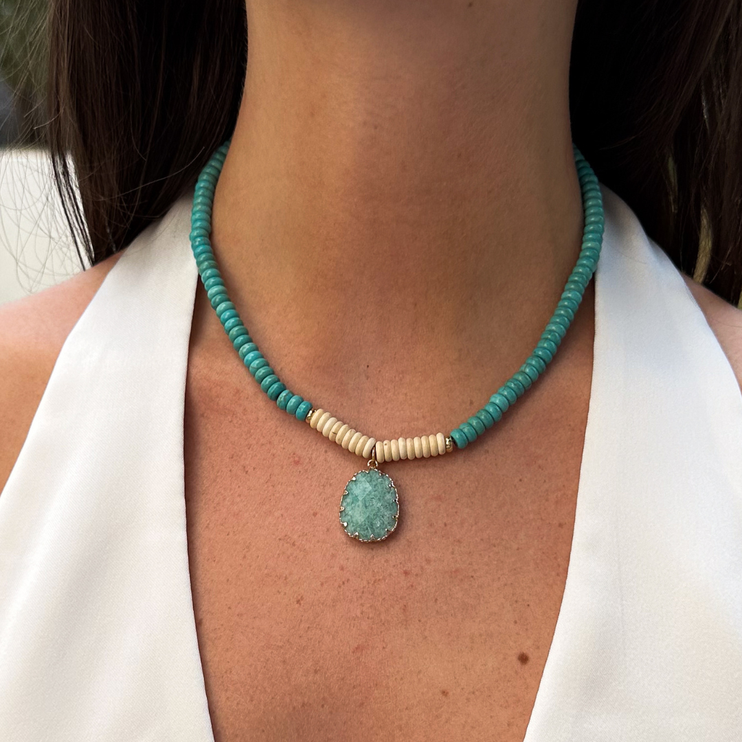 Aqua Stone Necklace