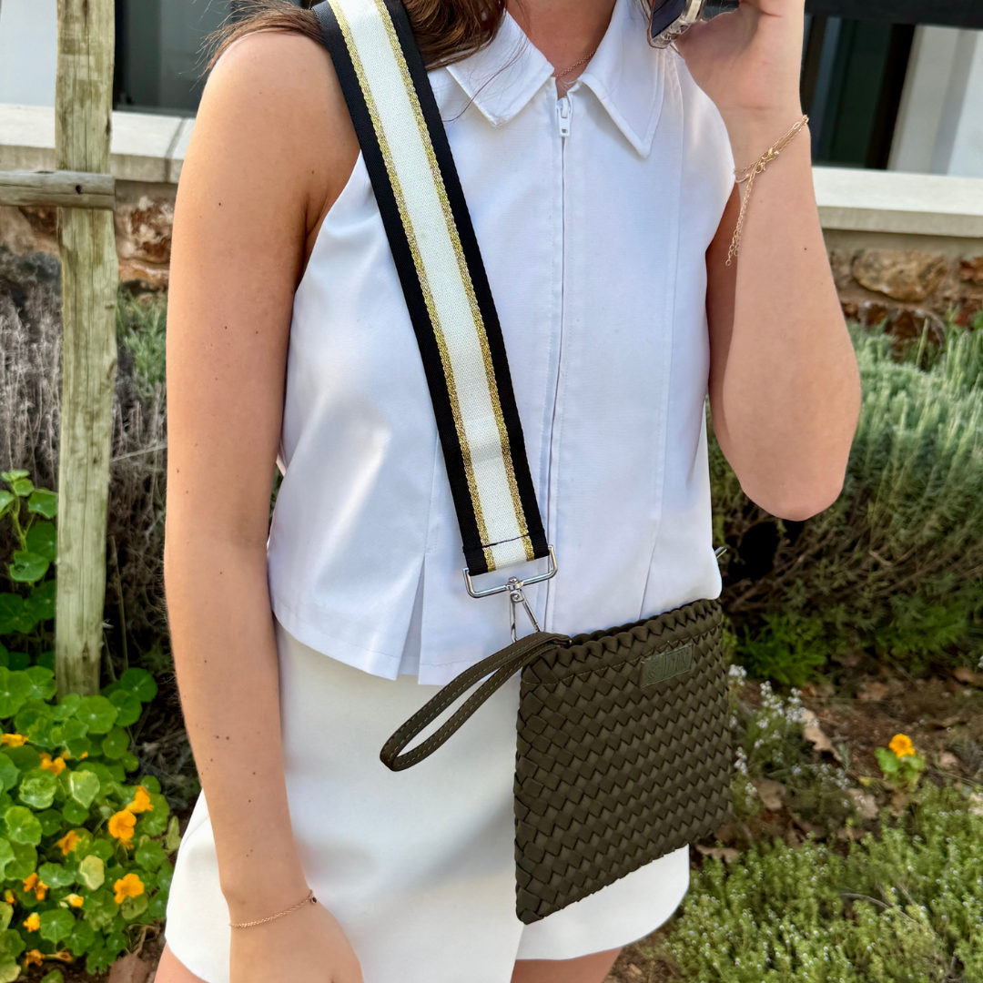 Dark Green Jungle Wristlet with Midnight Glow Strap