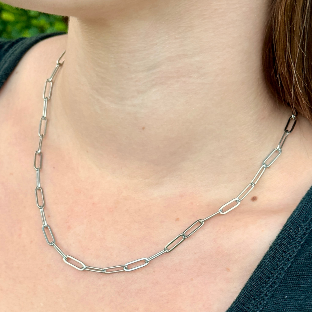 Paper Clip Chain Necklace