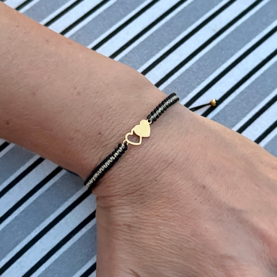 Heart to Heart on Mixed Box Knot Cord