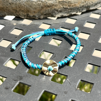 Pebbled Disk Bracelets