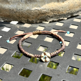 Pebbled Disk Bracelets