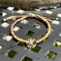 Pebbled Disk Bracelets