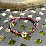 Pebbled Disk Bracelets