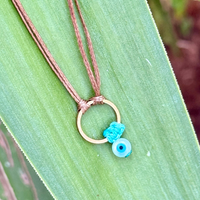 Evil Eye Ring Necklace