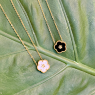 Elegant Flower Charm Necklace