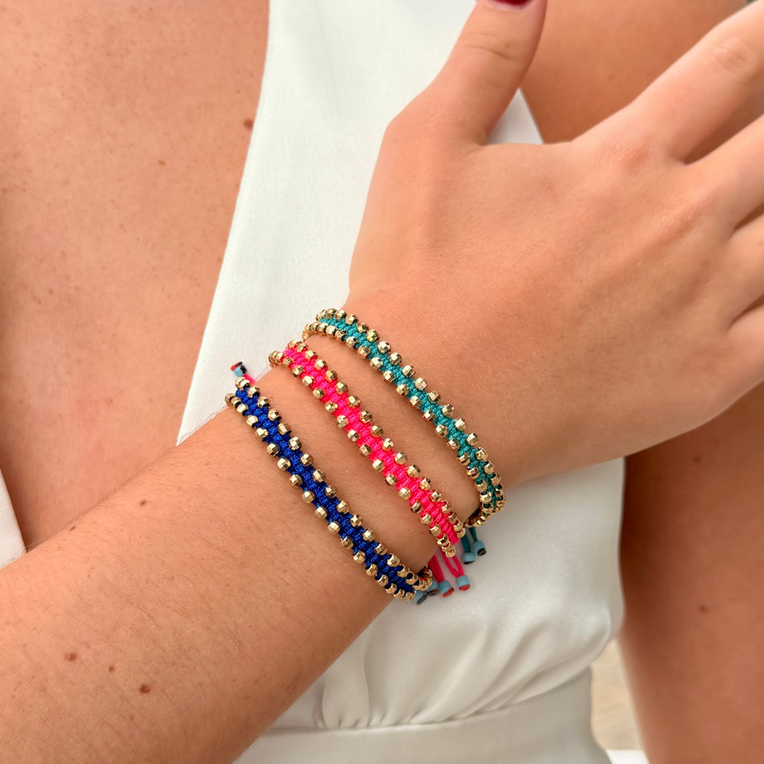 Hematite Woven Bracelet