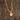Pink Initial Pendant on Plain Cord