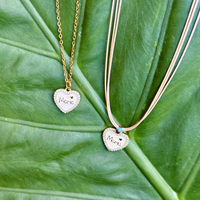 Mama Heart Charm Necklace