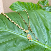 Hamsa Trio Necklace