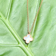 Flower Charm on Yellow Gold Chain