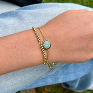 Yellow Gold Evil Eye Bracelet