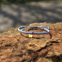 Butterfly on Grey Box Knot Cord