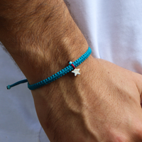 Star on Blue Box Knot Cord