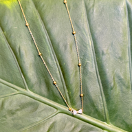 Bow Yellow Gold Necklace