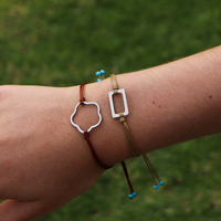 Hollow Charm on Plain Cord