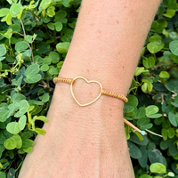 Hollow Heart on Twist Style Cord