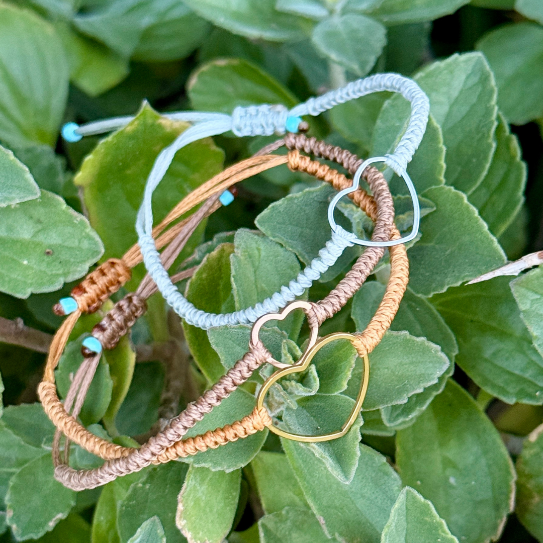 Hollow Heart on Twist Style Cord