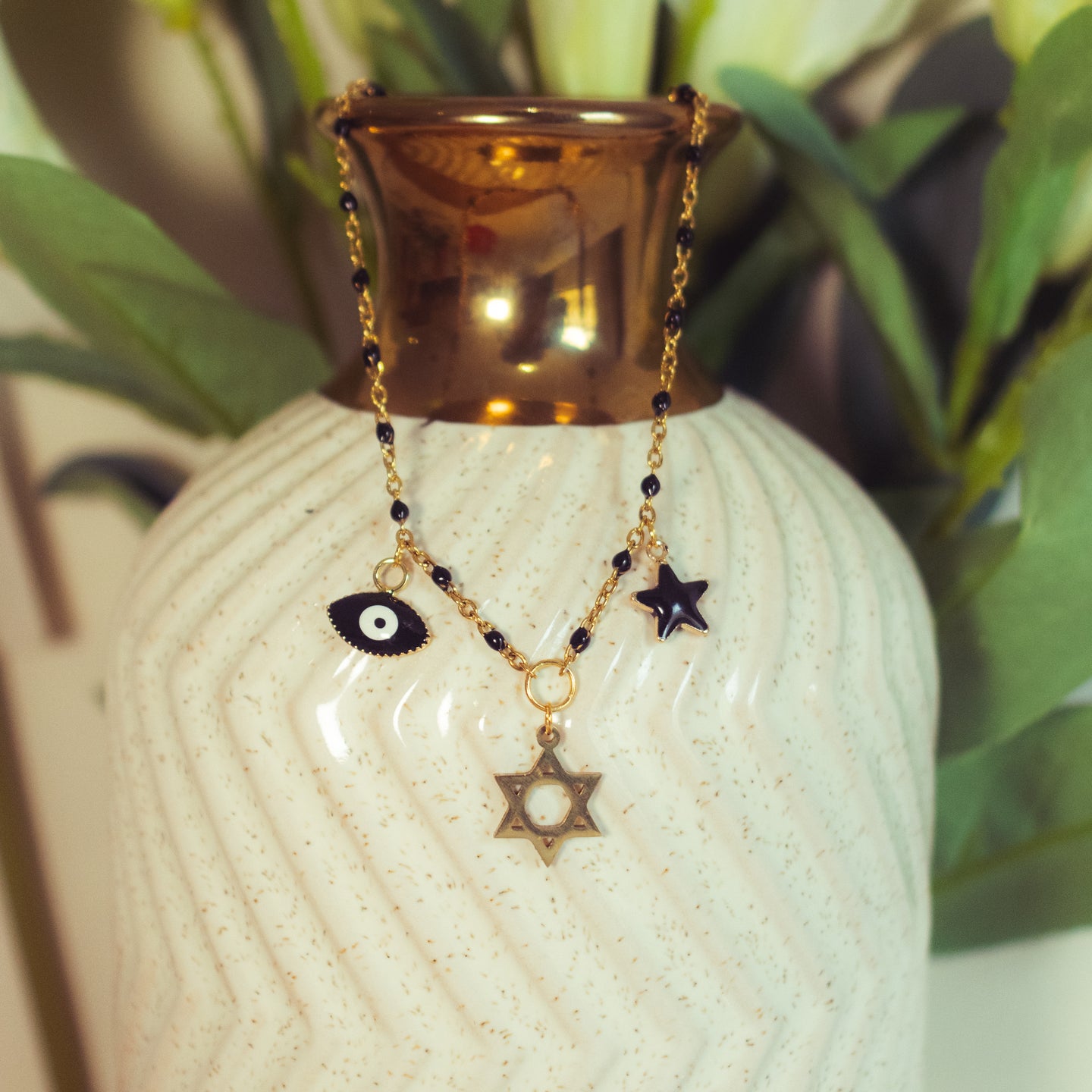 Enamel Beaded Necklaces with On-Trend Charms