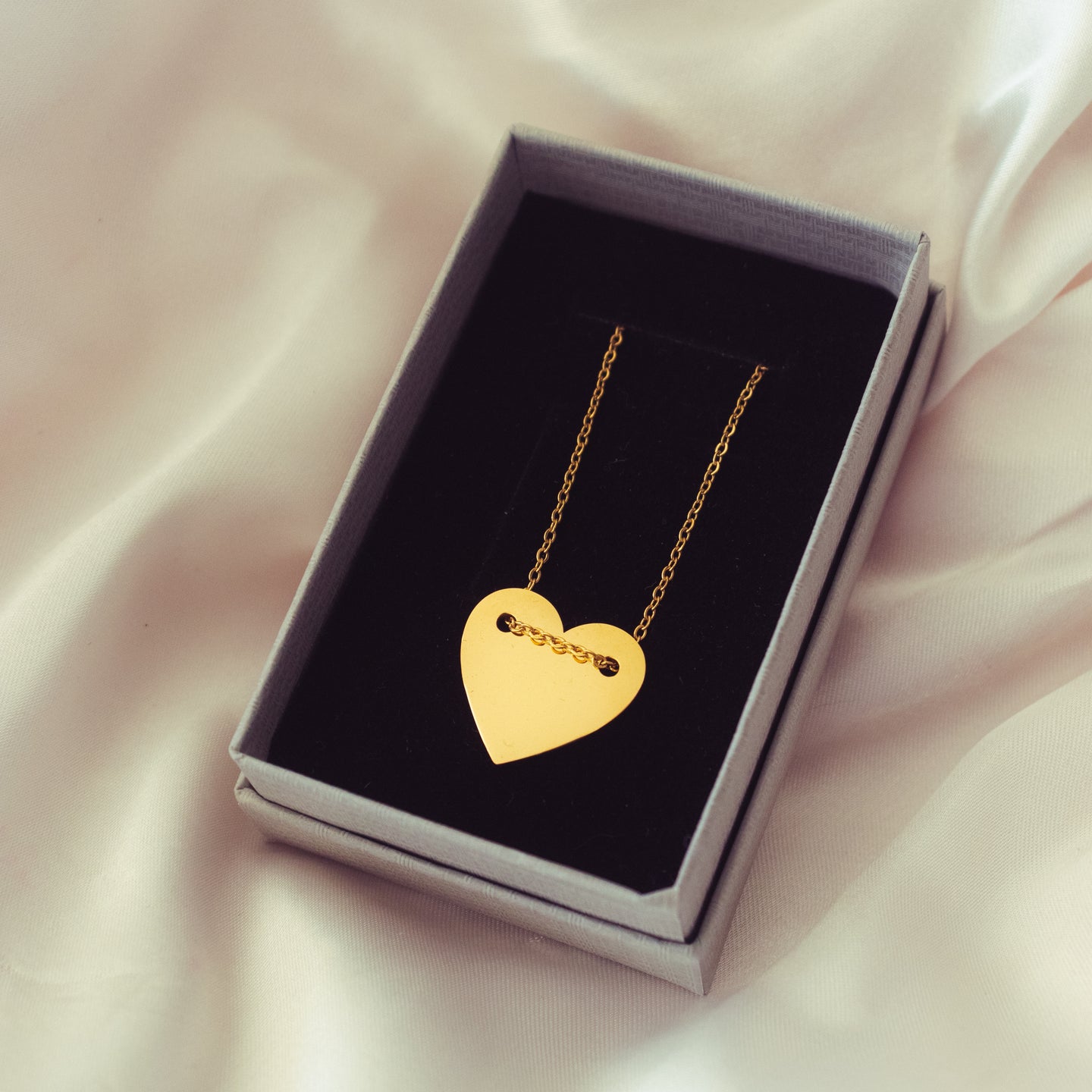 Heart on Yellow Gold Chain