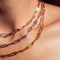 Paper Clip Chain Necklace